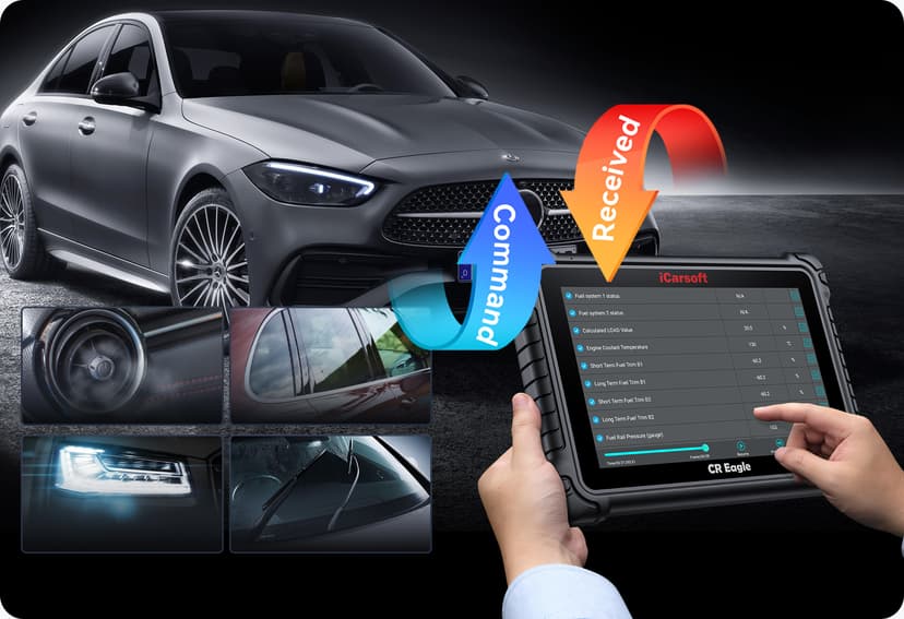 iCarsoft CR Eagle supports powerful Bi-directional control/Active Tests