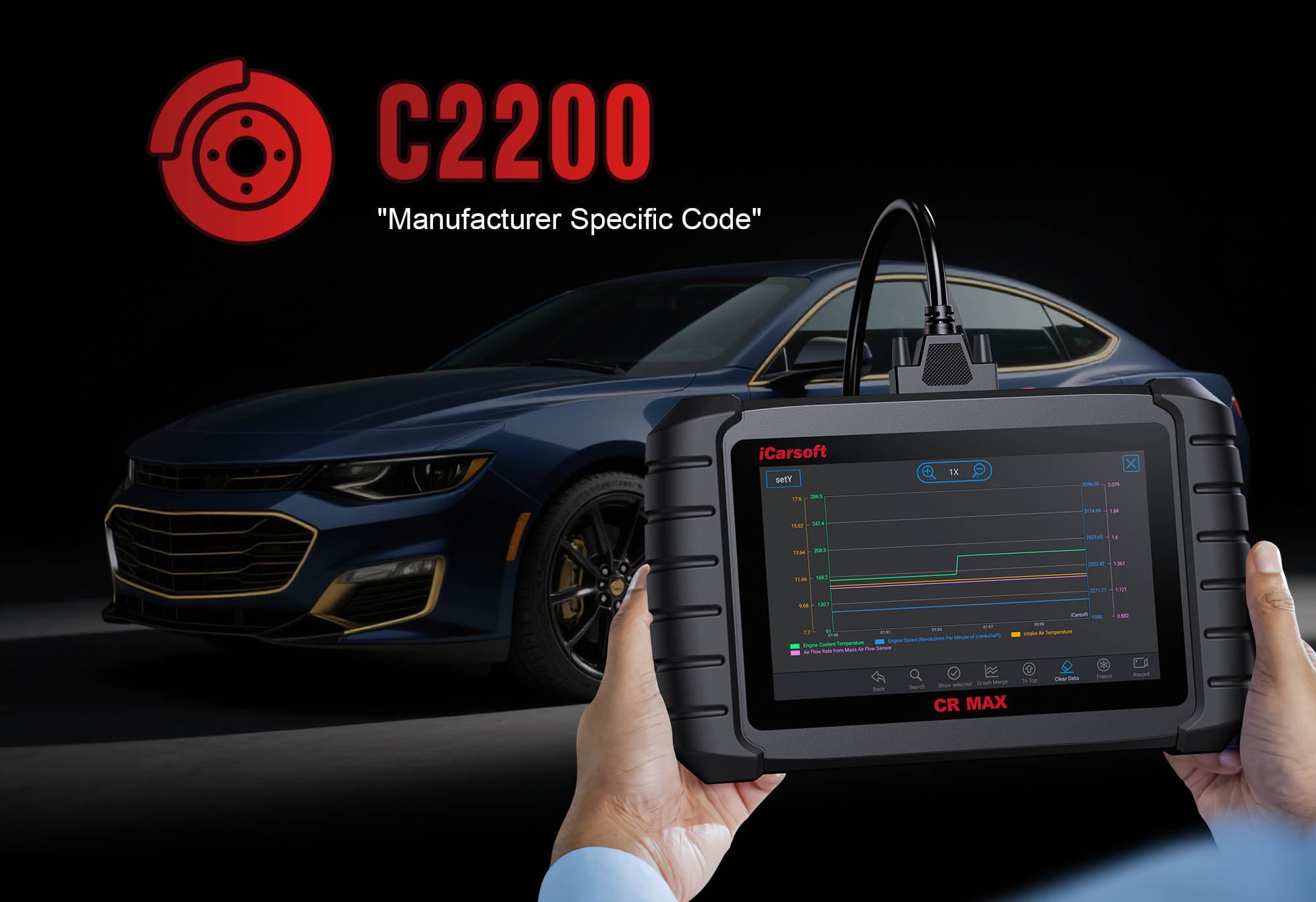 Diagnose &amp; Clear C2200 with iCarsoft CR MAX