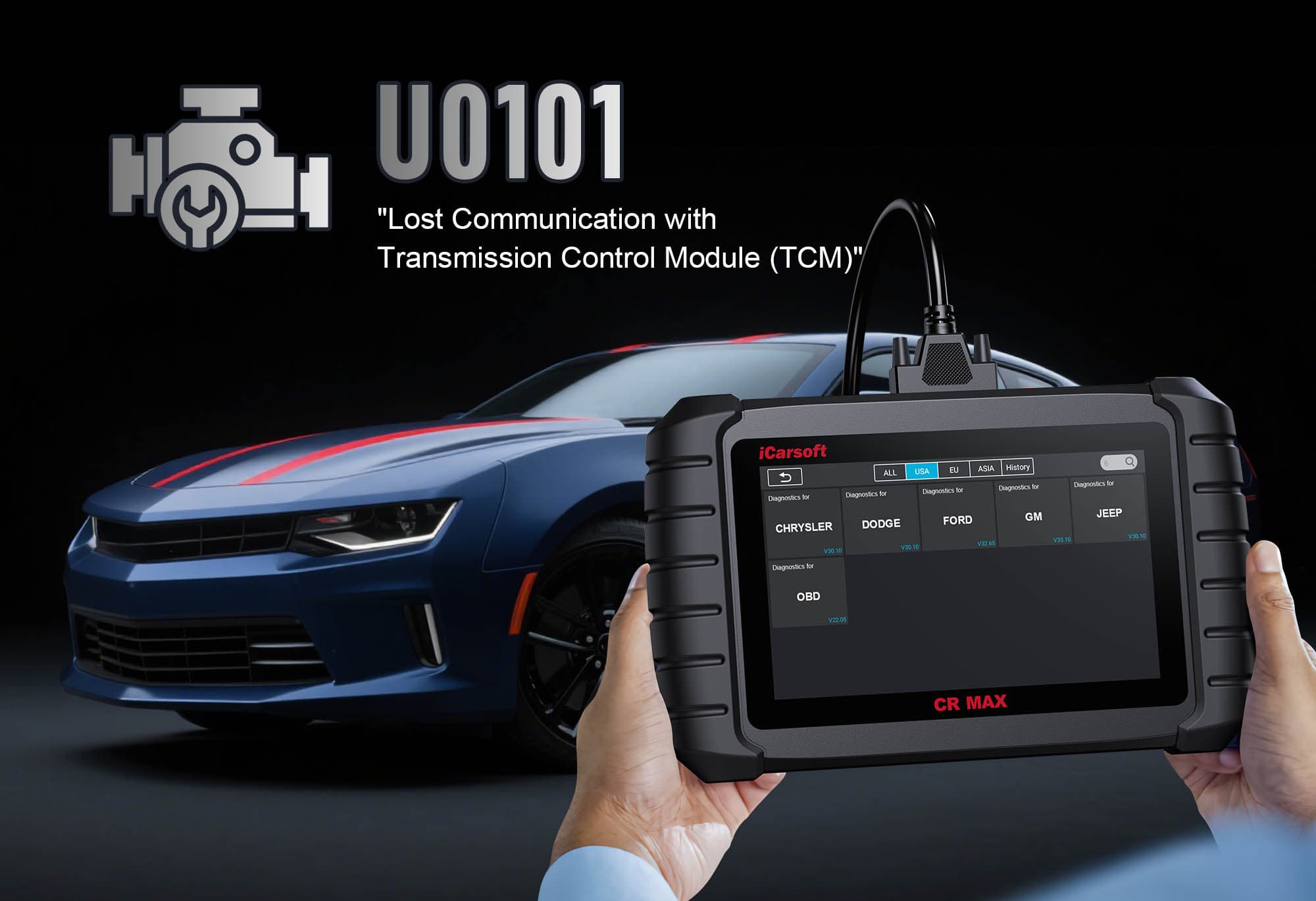 Diagnose &amp; Clear U0101 with iCarsoft CR MAX