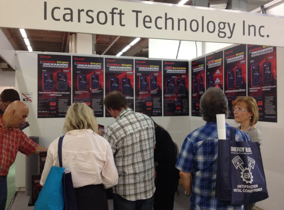 iCarsoft Technology Inc., Attended the Automechanika Frankfurt 16-20 September 2014, Germany. Hall 9.0 Stand F38.