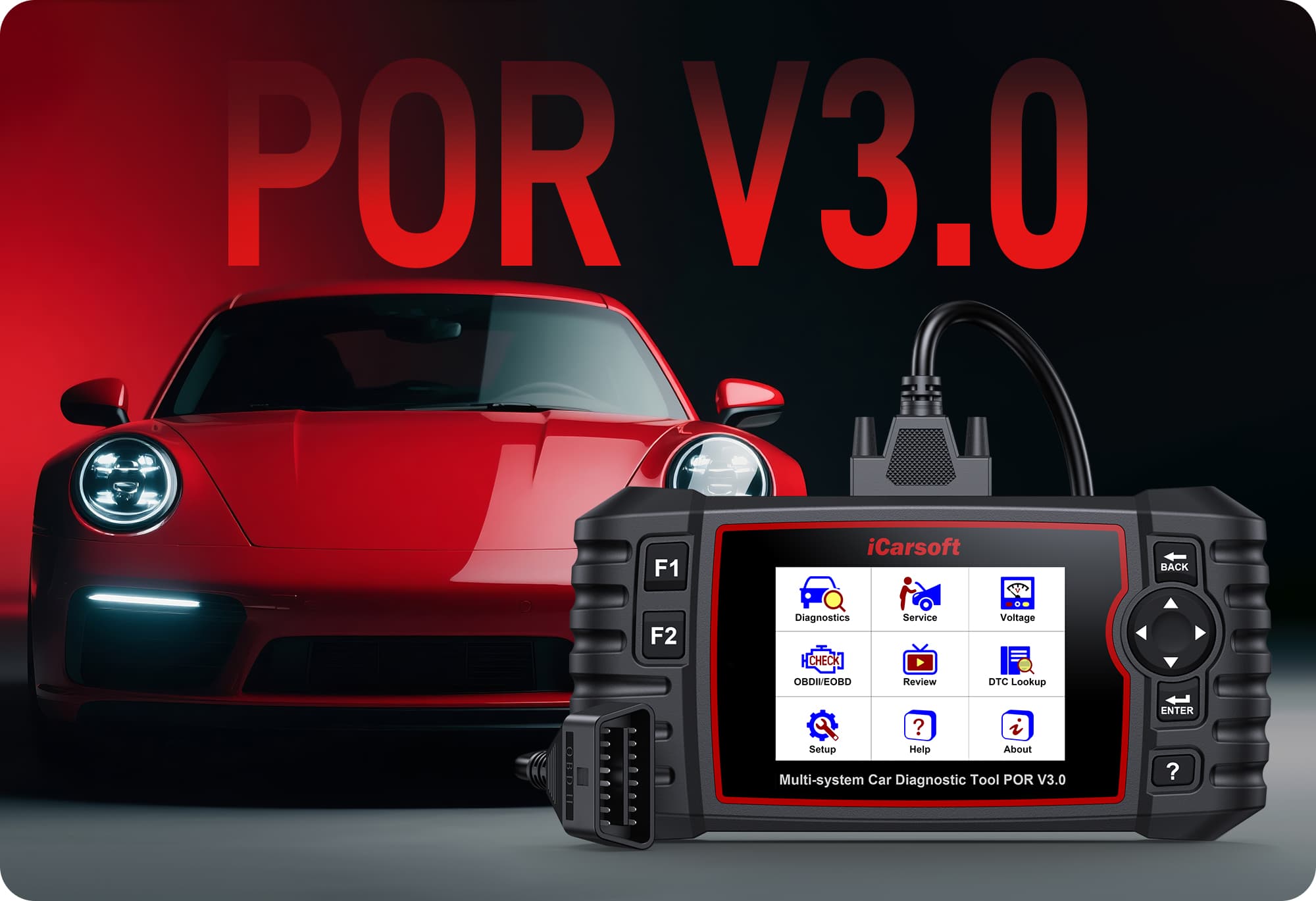 Introducing the iCarsoft POR V3.0 – The Next-Generation Porsche Diagnostic Tool